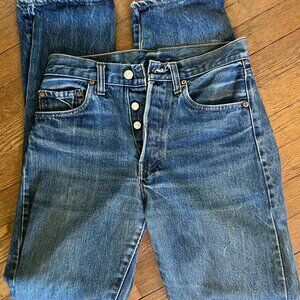 Levi's 501 men's button fly vintage jeans -- 1980s, 28 x 34